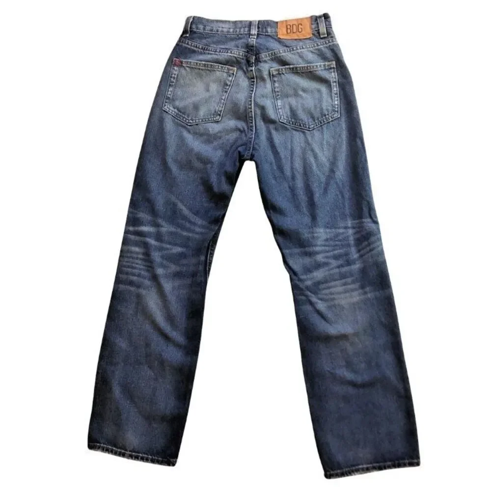 BDG Urban Outfitters Cowboy Jean Womens Sz 26 High Waisted Straight 100% Cotton